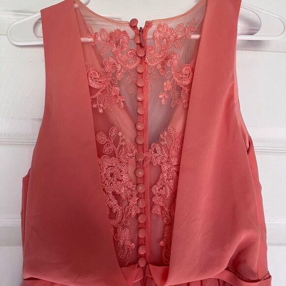 NWT Azazie “Jessa” bridesmaid dress IN SUNSET SIZE A10 - Picture 4 of 11